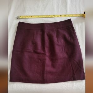 Madewell Burgundy Velvet Skirt